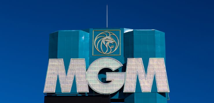 The sign at MGM casino
