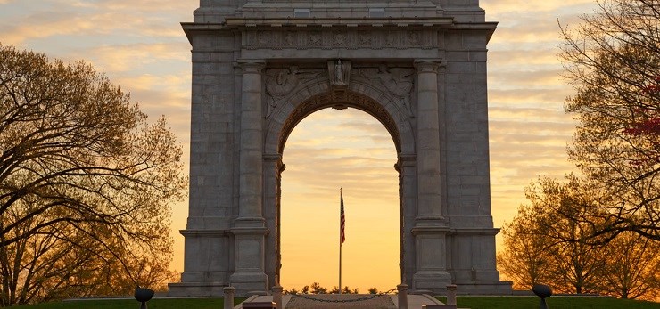 Valley Forge Memorial Arch Philadelphia