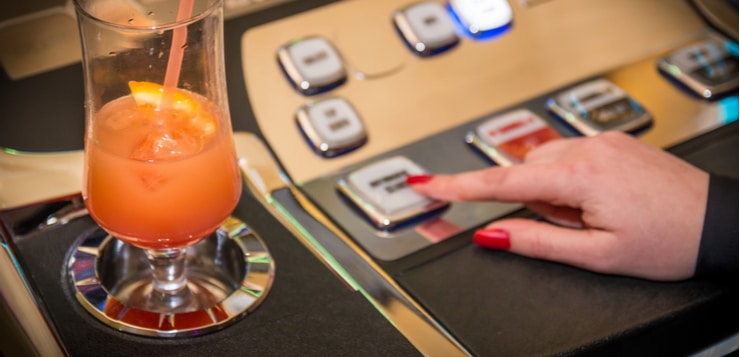 drinking at slot machine
