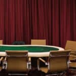 empty poker table
