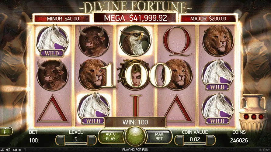 Divine Fortune on Golden Nugget Casino